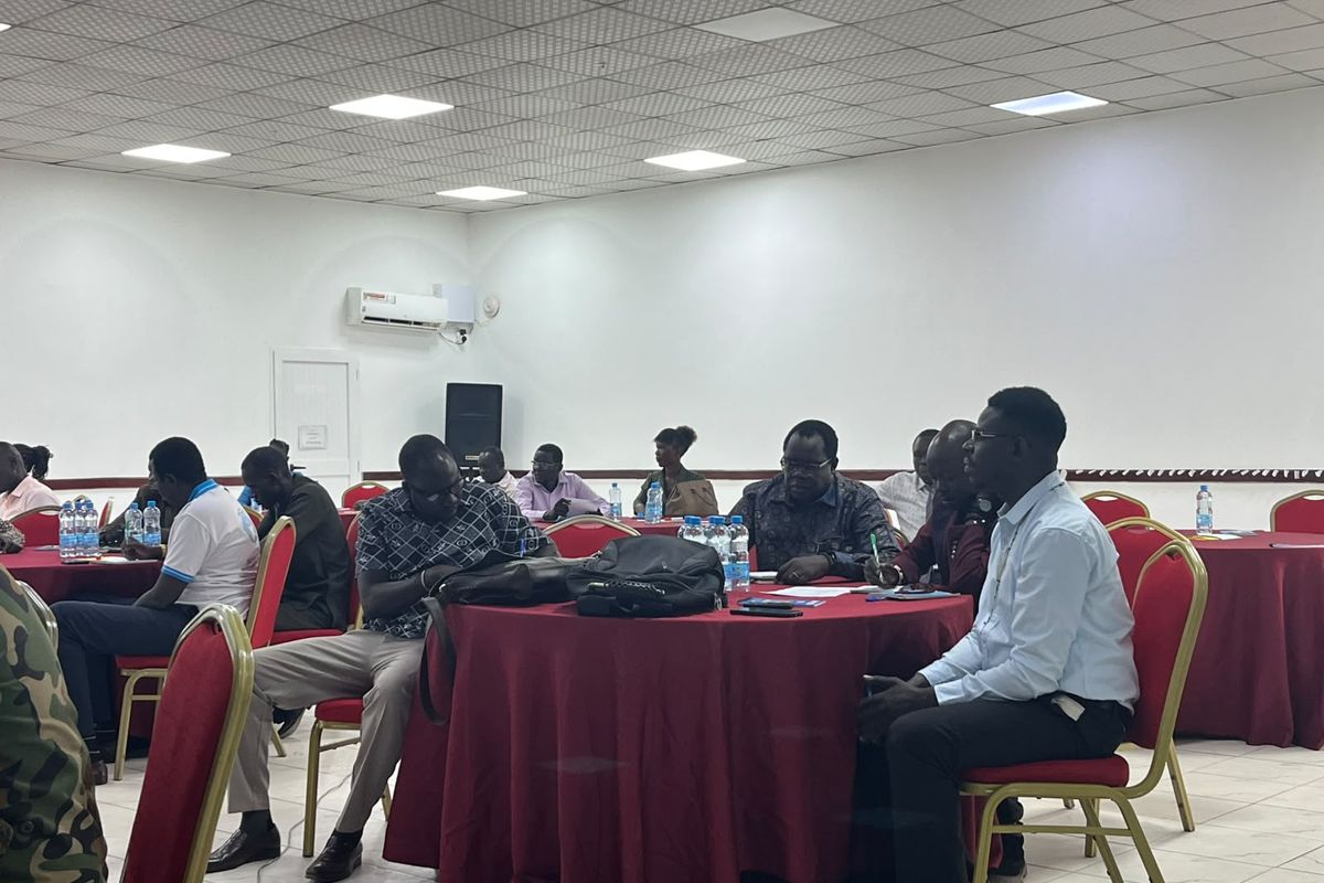 Participants at a GMI-facilitated workshop in Juba