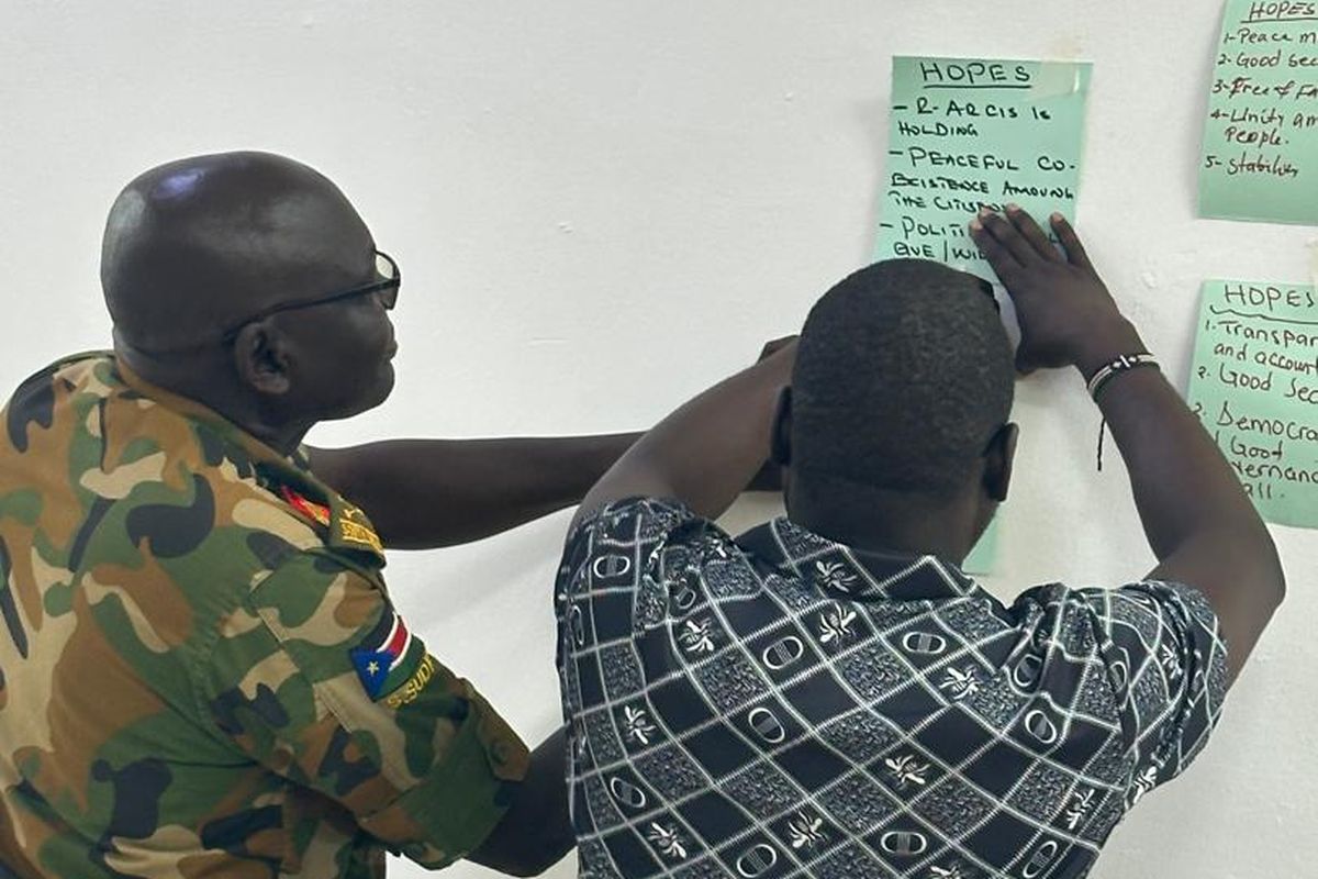 Participatory workshop mapping hopes and priorities
